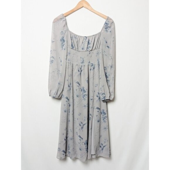 NWT Wilfred Bella Slit Dress Midi Floral ARITZIA XS - Picture 7 of 12